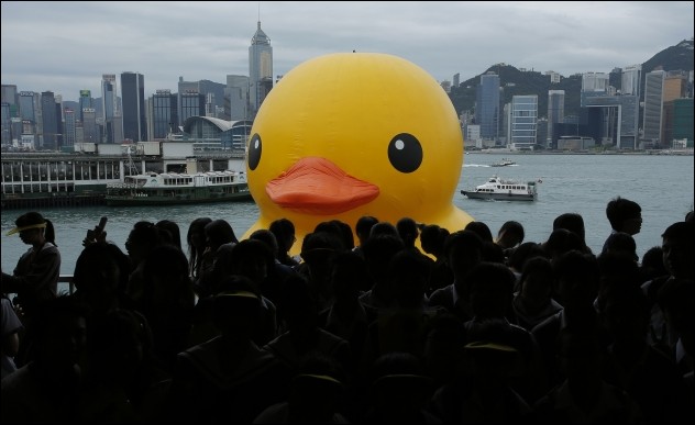 Giant Duck in Hong Kong