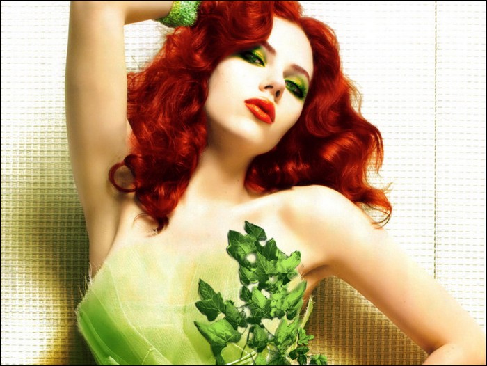 poison ivy villain. Poison Ivy is depicted as one