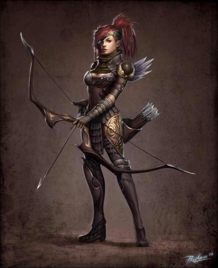 Awesome drawings of female warriors!