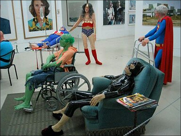 Retired Superheroes in nursing home