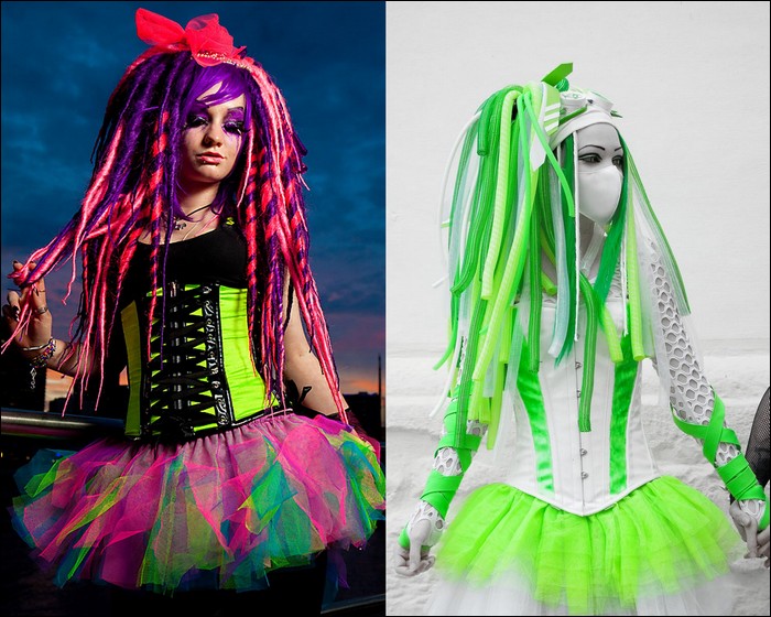 Cybergoth Neon Style Confusion 