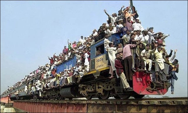just an ordinary train ride in india