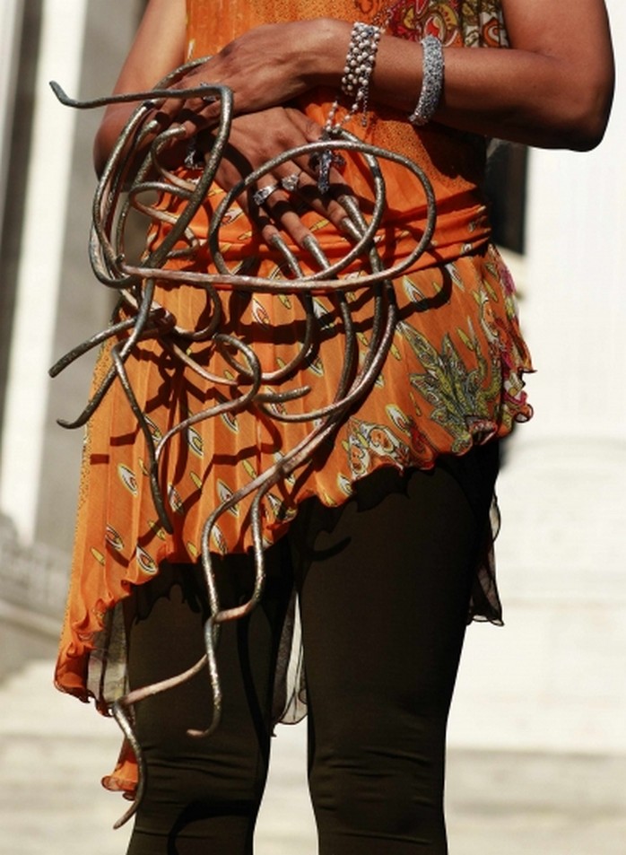 The woman with the longest fingernails in the world