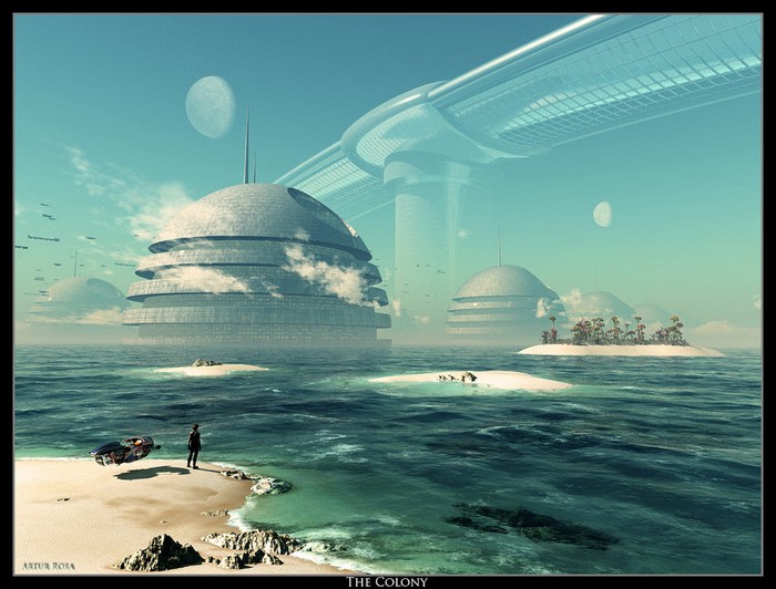 Amazing visions of the future by Arthur Blue