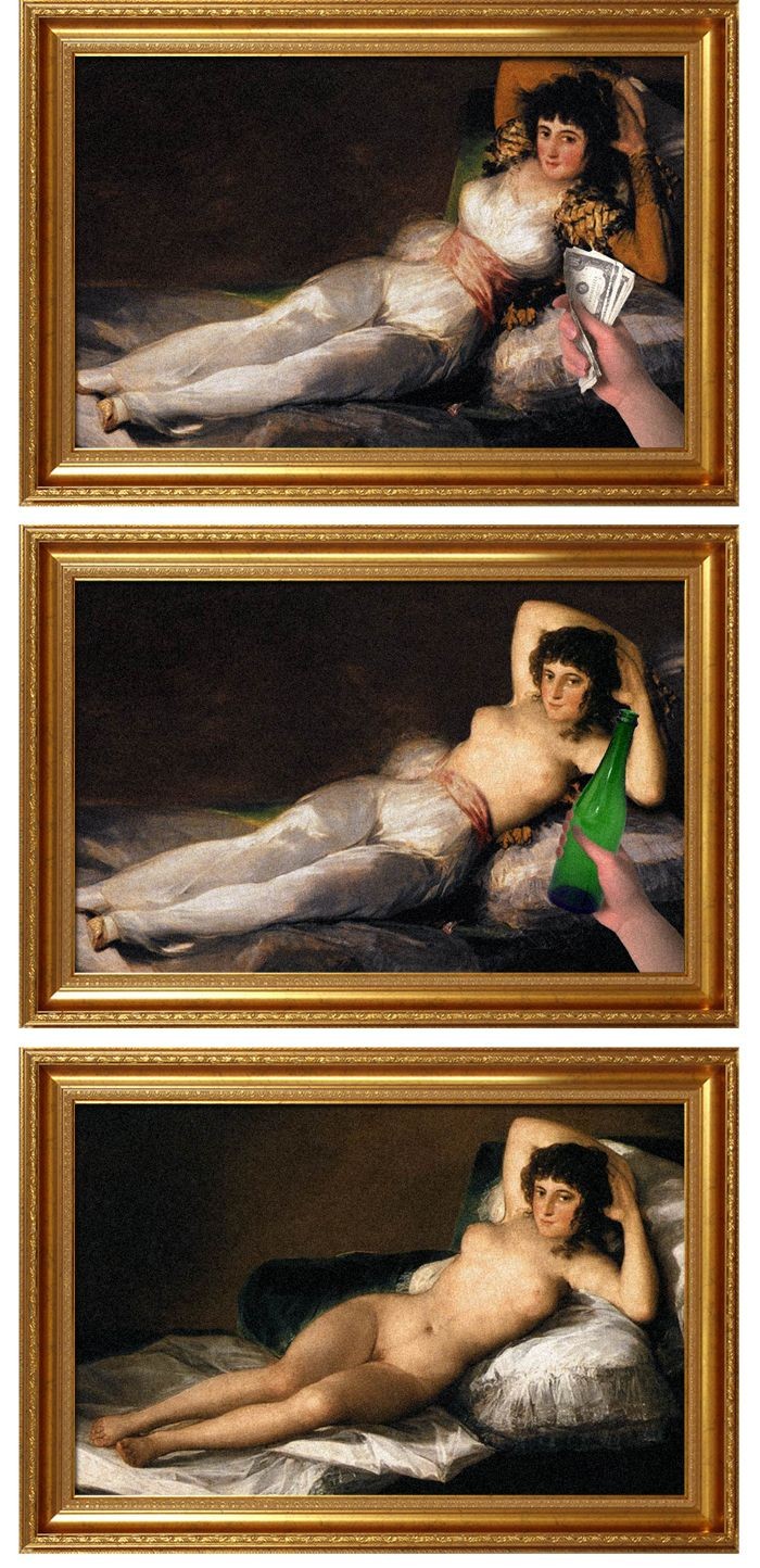 Paintings Before and After