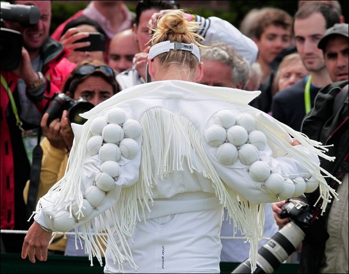 Lady Gaga of the tennis court