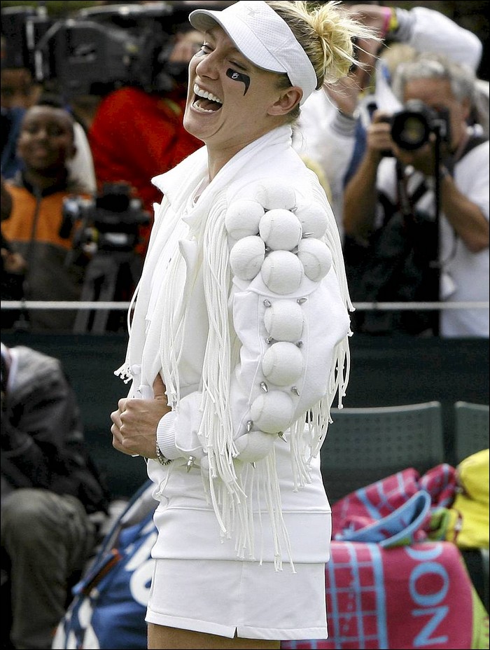 Lady Gaga of the tennis court