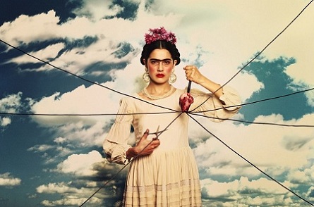 Art, Beauty, Passion & Pain: Photos Inspired by Selfportraits of Frida Kahlo