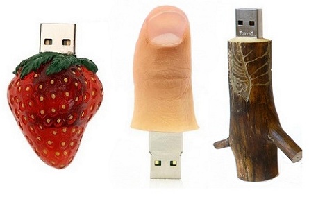 Unique collection of the funniest, most original and weirdest USB sticks