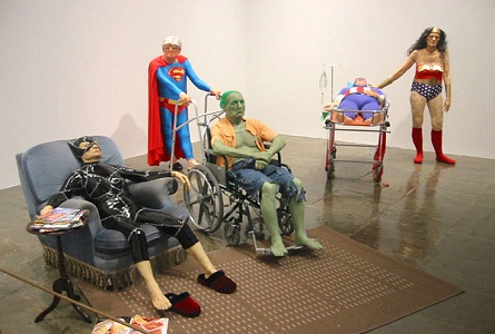 Retired Superheroes at nursing home