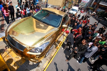 Golden Car: Wanna take a ride?