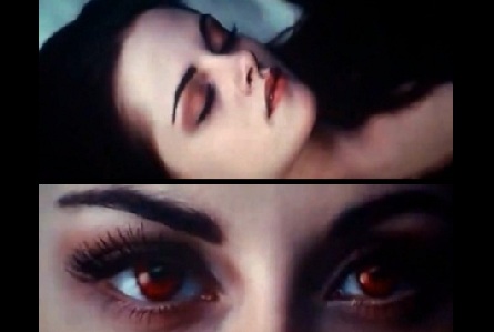 Bella waking up as a vampire!