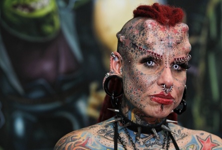 Tattoo and piercing convention in Caracas
